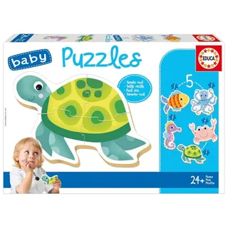 Puzzle 3-5 Morskie stworzenia - Puzzel 3-5 Zeedieren från Educa, utgåva Flerfärgad – kartong 2 av 4