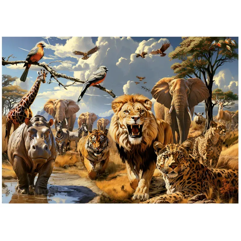 Puzzle Animaux Sauvages - 1000 pièces de Educa – boîte