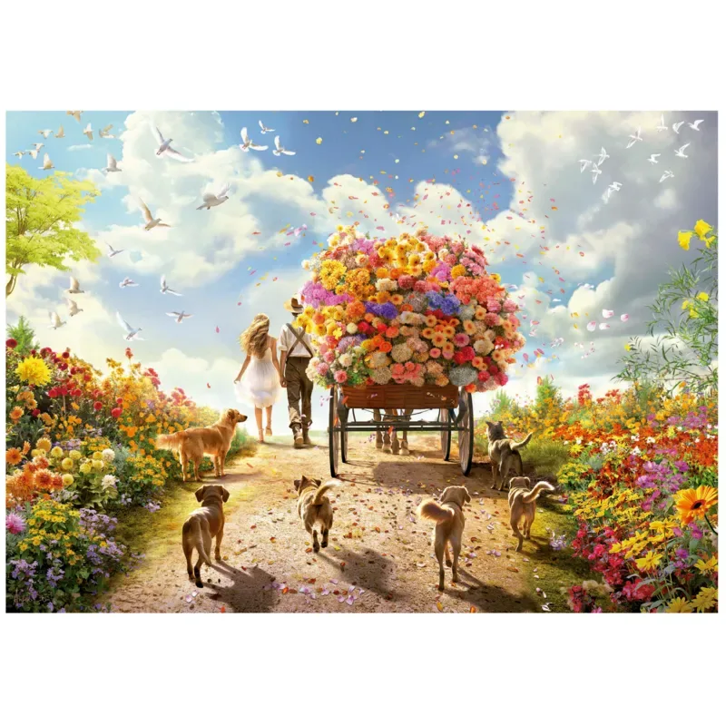 Puzzle Chariot de Fleurs - 1000 pièces de Educa – boîte