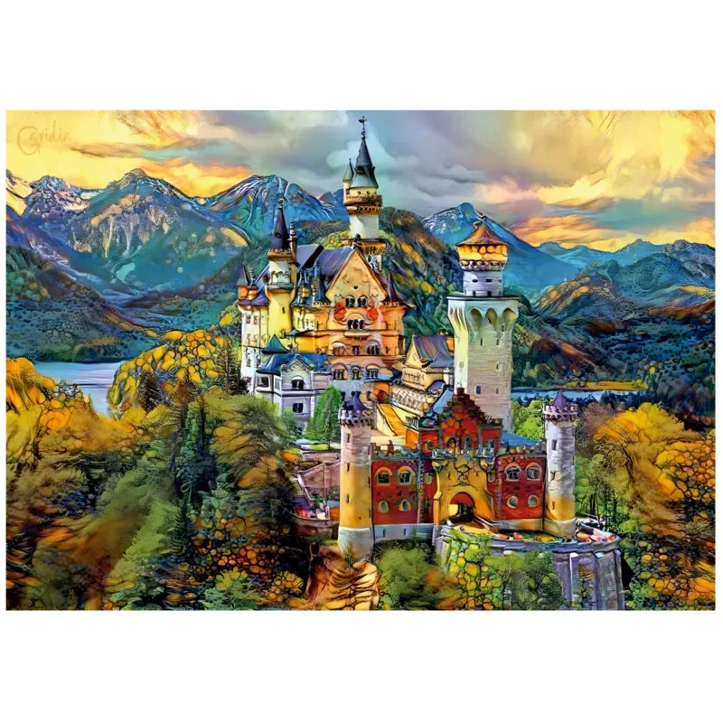 Neuschwanstein Kasteel Puzzel 1000 Stukken van Educa – doos