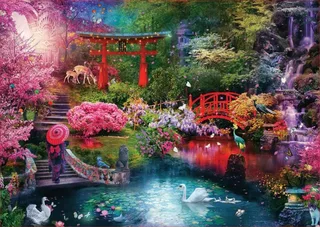 Puzzle Jardin japonais - 3000 pièces van Educa – doos 1 van 2