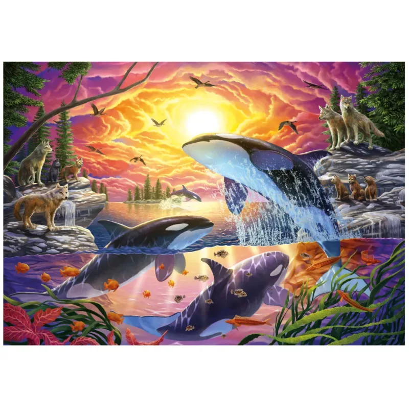 Puzzle Orques et Loups - 4000 pièces de Educa – boîte