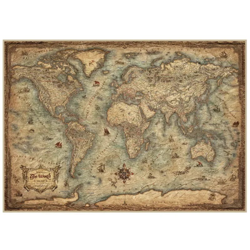 Puzzle Planisphère - 3000 pièces van Educa – doos 1 van 2