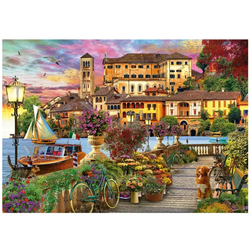 Puzzle Promenade Italienne - 1500 pièces van Educa – doos