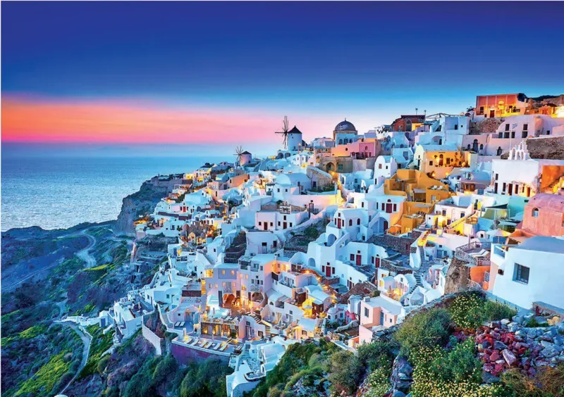 Puzzle Santorini - 1500 pièces van Educa – doos 1 van 2