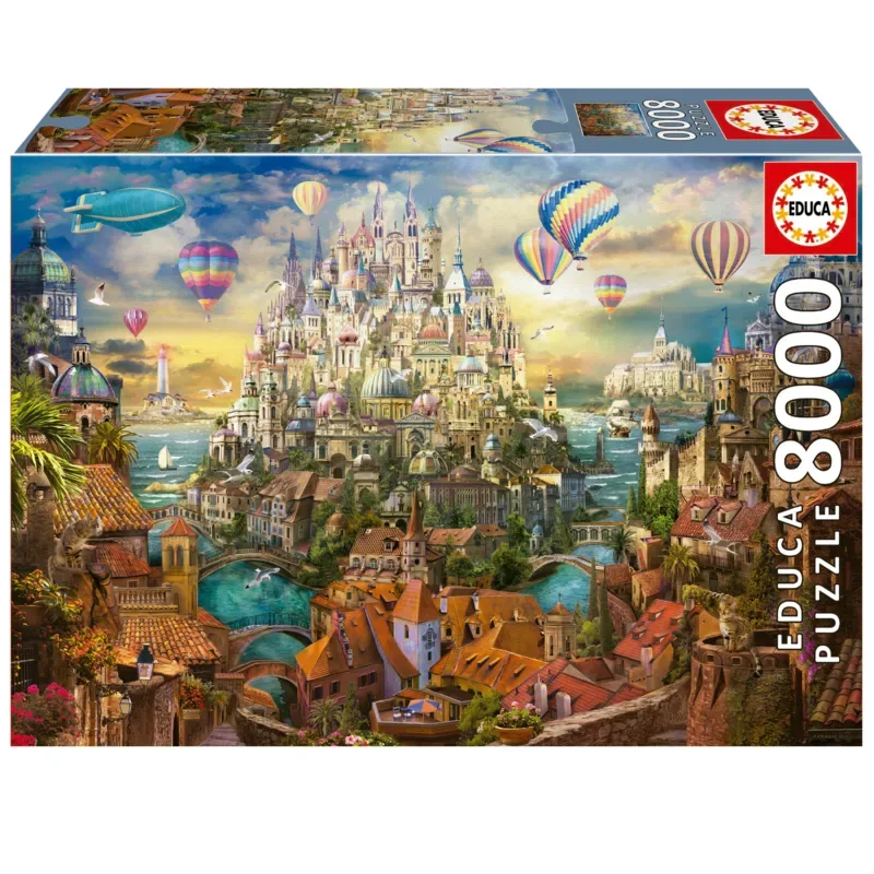 Puzzle Ville de Rêve - 6000 à 9000 pièces von Educa – Schachtel 2 von 2