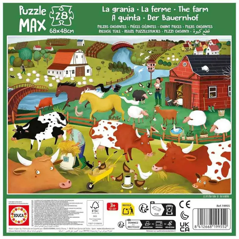 Puzzle XL 28 Farma - Puzzel XL 28 Boerderij van Educa – doos 4 van 4