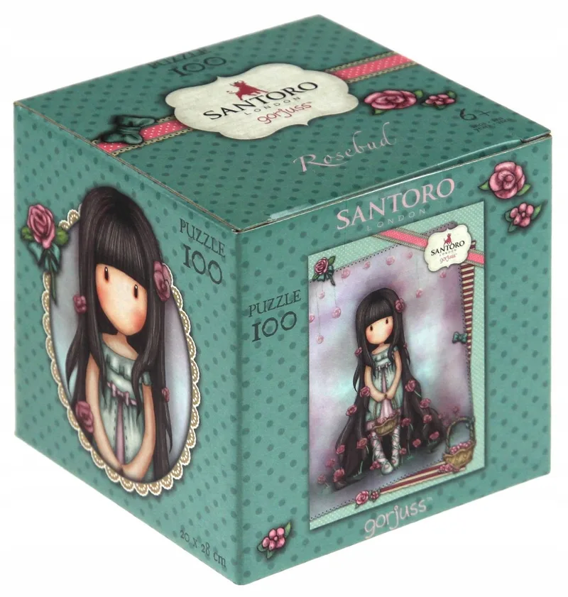 Santoro Gorjuss Pączek róży 100-delige puzzel from Educa, Green edition – box