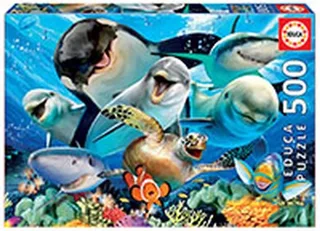Selfie onder water - 500 stukjes de Educa, édition Multicolore – boîte 1 sur 2