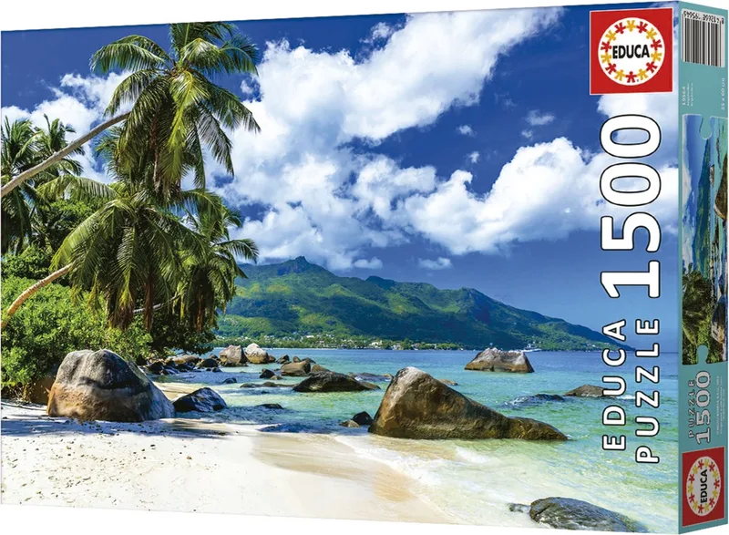 Seychellen puzzel - 1500 stukjes - 85x60cm van Educa, editie Meerkleurig – doos