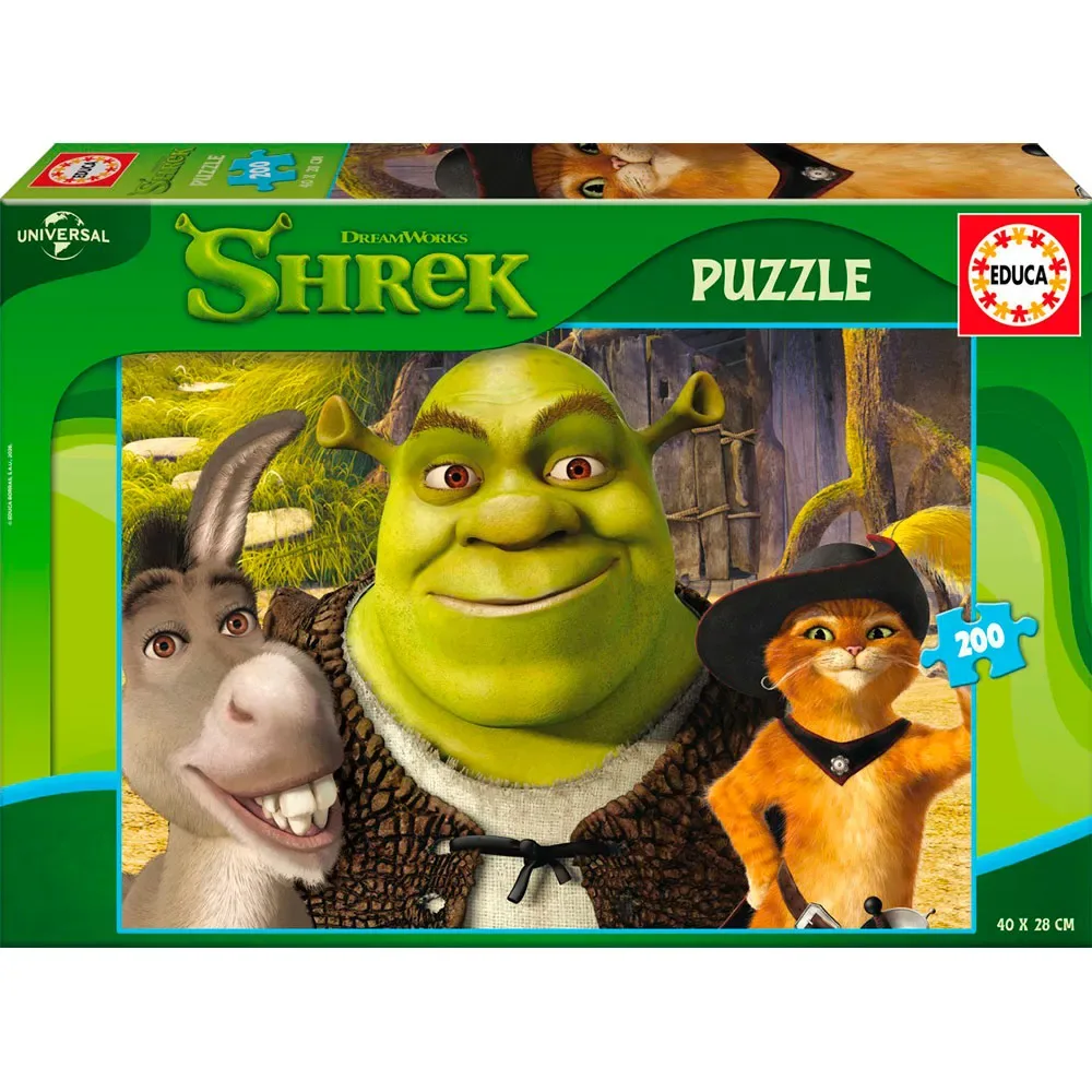 Shrek Pussel 200 Bitar från Educa – kartong