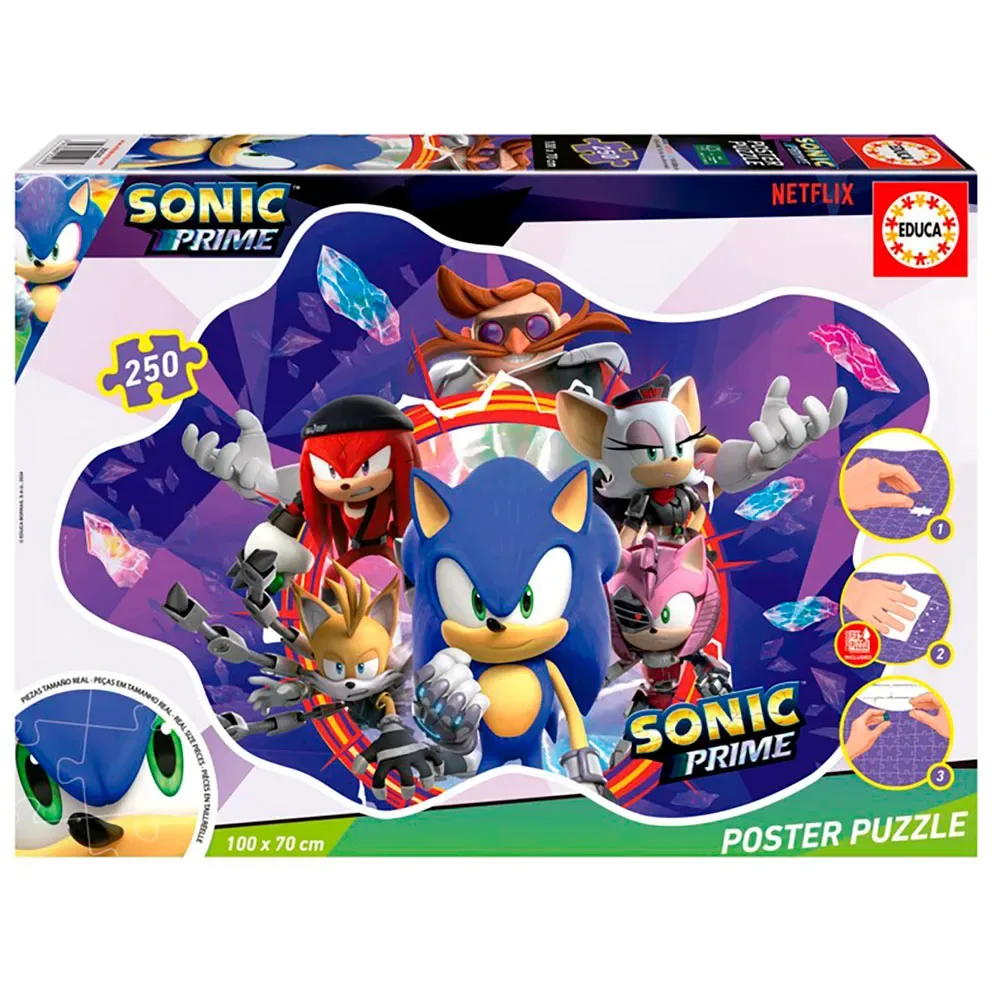 Sonic Poster Pussel 250 Bitar från Educa – kartong