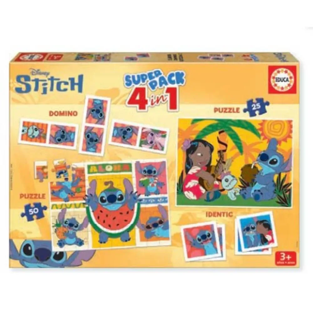 Stitch Superpack Pussel från Educa – kartong