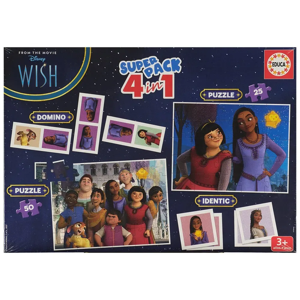 Superpack 4-in-1 Wensenpuzzel från Educa – kartong