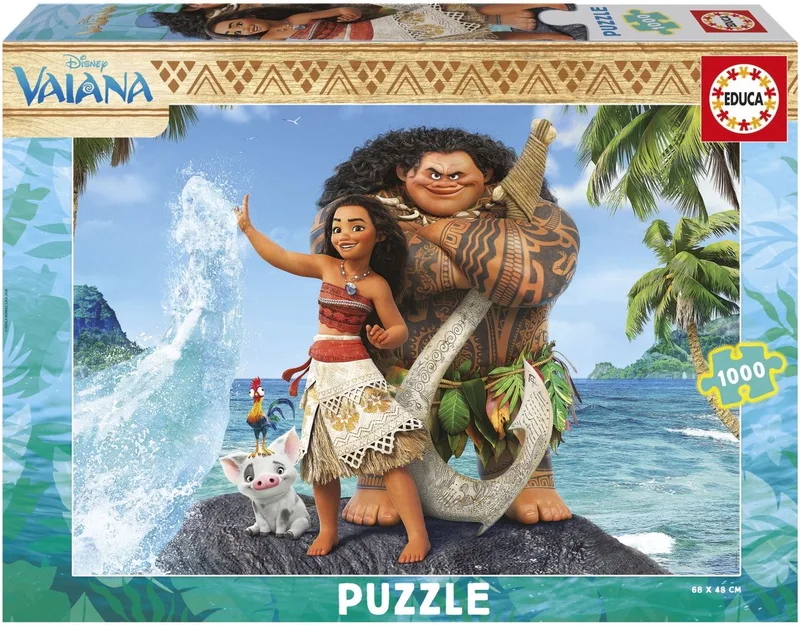 Vaiana Puzzel 1000 Stukken Veelkleurig Kinderen van Educa, editie Meerkleurig – doos 1 van 5