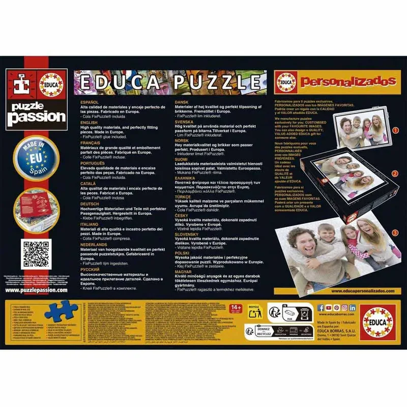 Vaiana Puzzel 1000 Stukken Veelkleurig Kinderen van Educa, editie Meerkleurig – doos 4 van 5
