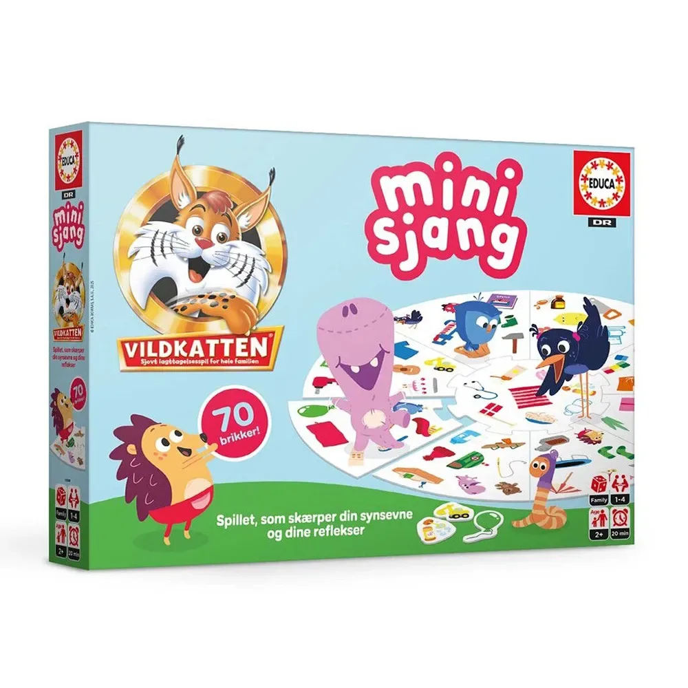 Vildkatten-minisjang Børste (78-20167) Bordspel från Educa – kartong
