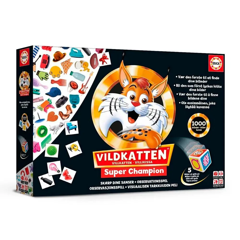 Vildkatten Super Champion från Educa – kartong