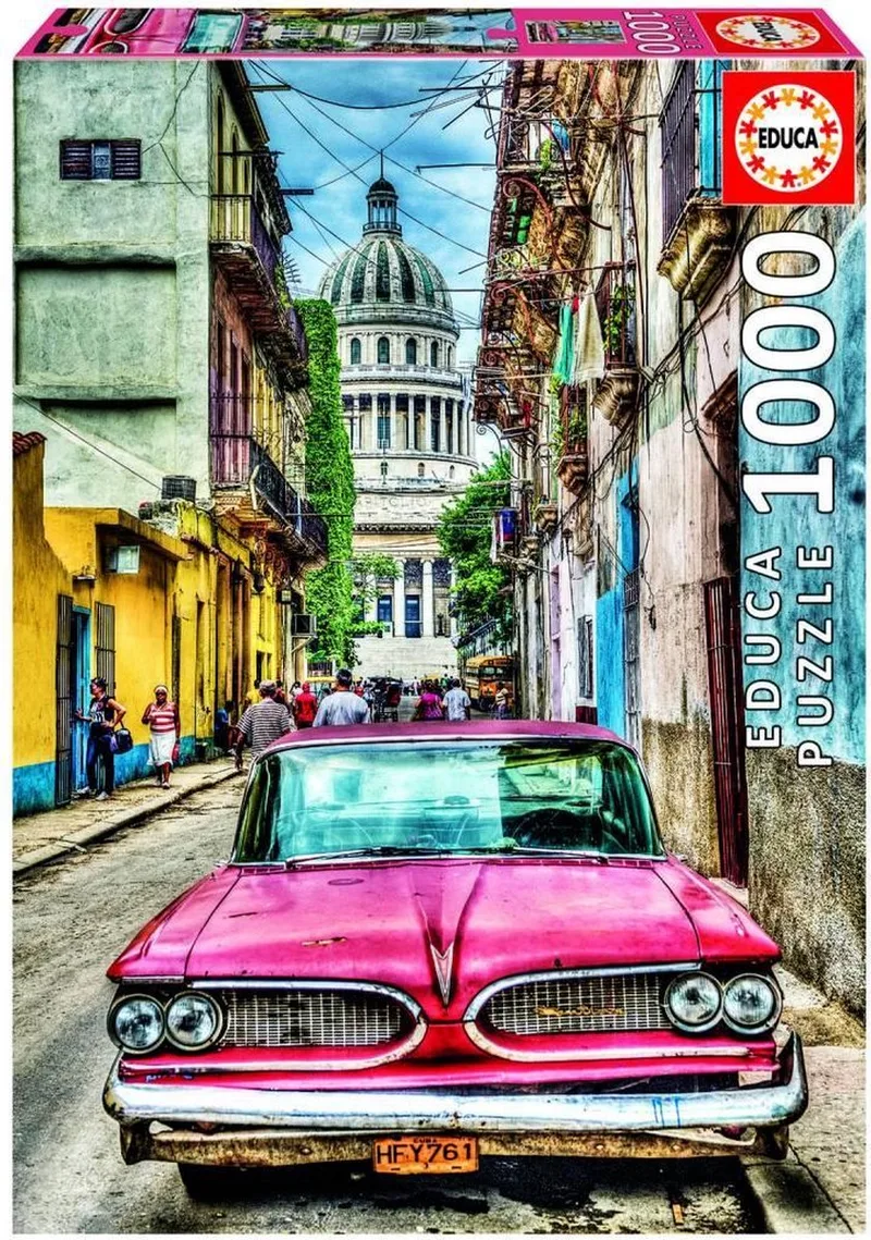 Vintage Car in Old Havana (1000) van Educa, editie Meerkleurig – doos