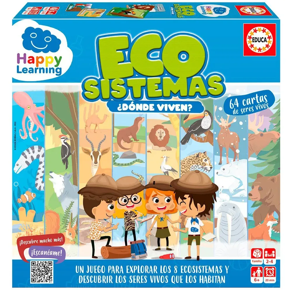 Waar Wonen Ze? Happy Learning från Educa – kartong