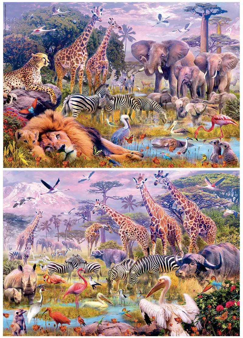 Wildlife - 2 in 1 de Educa, édition Multicolore – boîte 2 sur 2