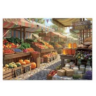 XXL Pieces - Sunny Farms Market - 500 pieces. de Educa, édition Multicolore – boîte 2 sur 2