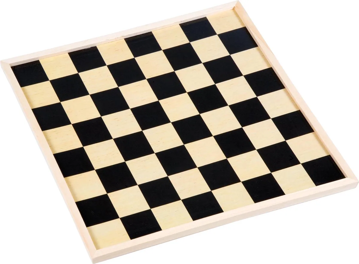 Tweezijdig Schaak- en Dambord van Hout – Groot Spelbord 40 x 40 cm – Houten Bord voor Schaakspel & Dammen – Klassiek Bordspel – Engelhart de Engelhart – boîte