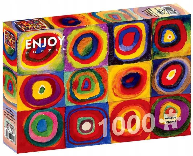 Abstract Kunst Puzzel 1000 Stukken: Kandinsky Kleurstudie von Enjoy Puzzle, Ausgabe Mehrfarbig – Schachtel
