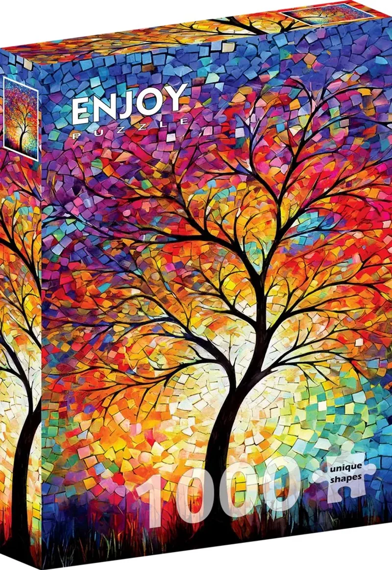 Autumn Tree of Life (1000). fra Enjoy Puzzle, Flerfarvet-udgave – æske