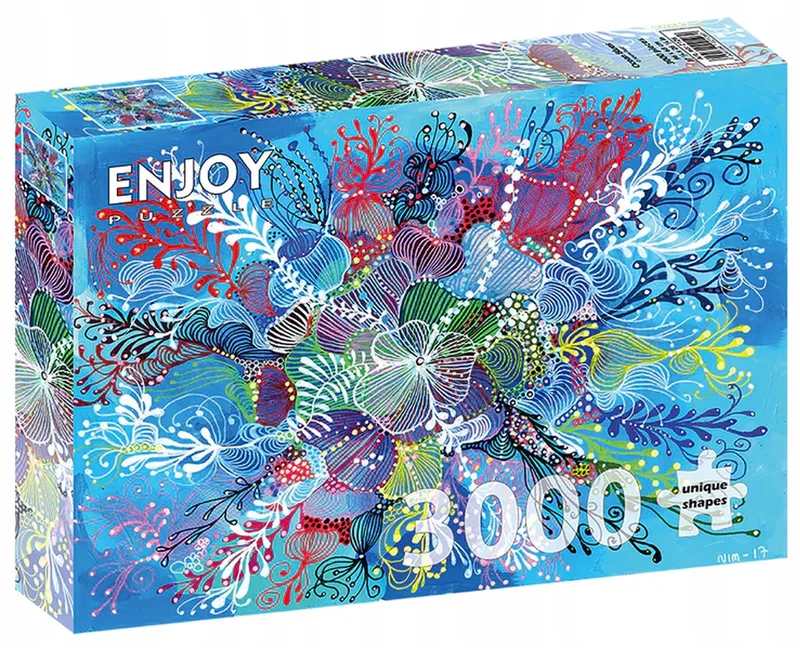 Enjoy Oceaan Blauw Puzzel 3000 Stukjes - 14+ Jaar von Enjoy Puzzle, Ausgabe Mehrfarbig – Schachtel