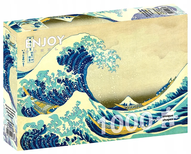 Enjoy Puzzel 1000 Stukken: De Grote Golf van Kanagawa de Enjoy Puzzle, édition Multicolore – boîte