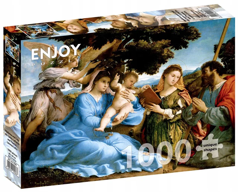 Enjoy Puzzel 1000 Stukken: Madonna met Kind, Heiligen von Enjoy Puzzle, Ausgabe Mehrfarbig – Schachtel