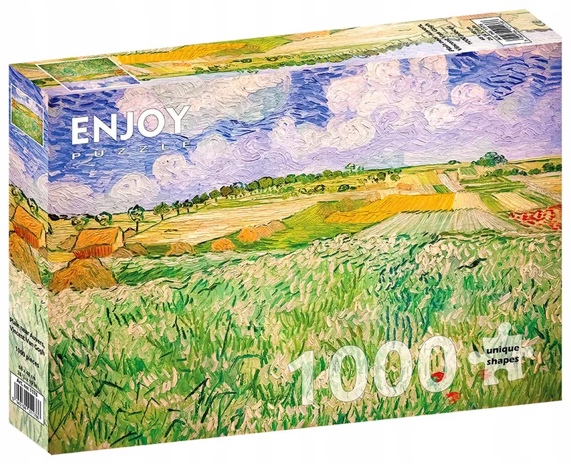 Enjoy Puzzel 1000 Stukken: Van Gogh's Veld bij Auvers von Enjoy Puzzle, Ausgabe Mehrfarbig – Schachtel