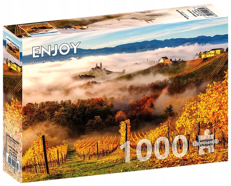 Enjoy Puzzel 1000 Stukken - Wijngaard Landschap från Enjoy Puzzle, utgåva Flerfärgad – kartong