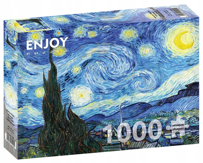 Enjoy Vincent van Gogh Sterrennacht 1000 stukjes Puzzel von Enjoy Puzzle, Ausgabe Mehrfarbig – Schachtel