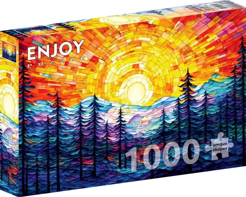 Glorious Sunset (1000). van Enjoy Puzzle, editie Meerkleurig – doos