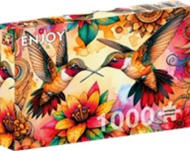Hummingbird Haven (1000). från Enjoy Puzzle, utgåva Flerfärgad – kartong