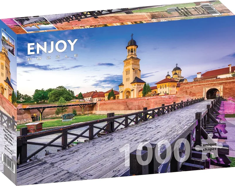 legpuzzel Alba Carolina Fortress Alba-Iulia 1000 stukjes. fra Enjoy Puzzle, Flerfarvet-udgave – æske