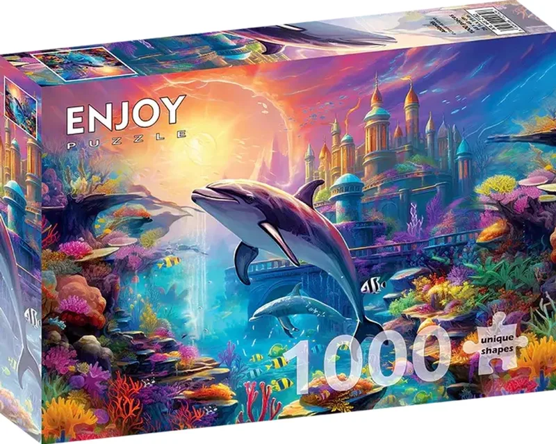 legpuzzel Atlantis - 1000 stukjes puzzelplezier. van Enjoy Puzzle, editie Meerkleurig – doos