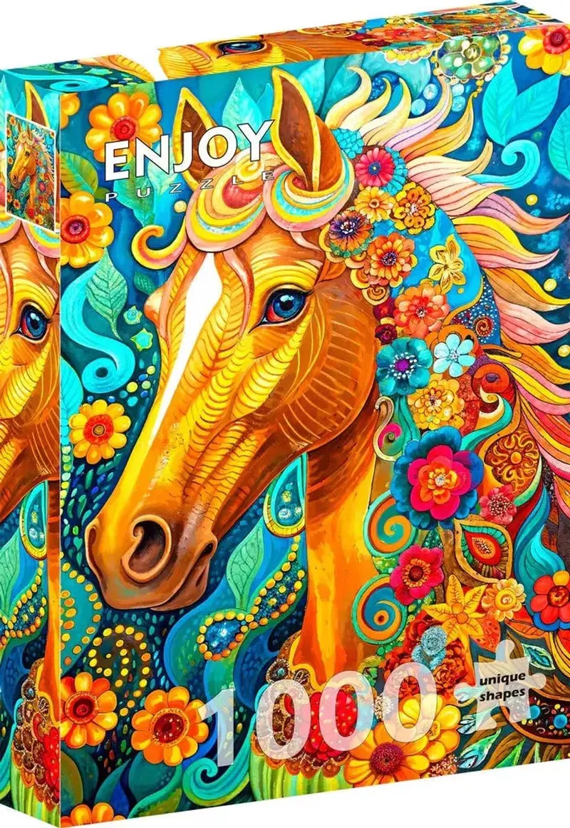 legpuzzel Blooming Mane 1000 stukjes kleurrijk karton. de Enjoy Puzzle, édition Multicolore – boîte