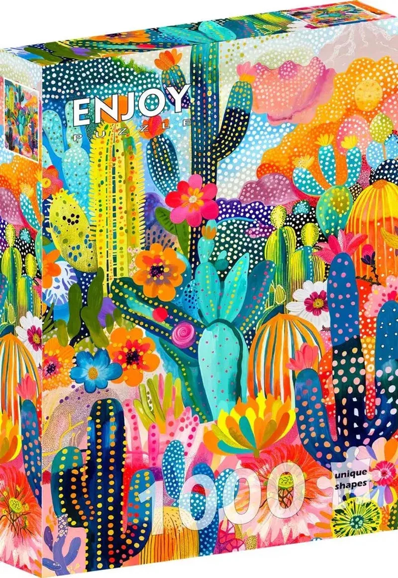 legpuzzel Cacti Land 1000 stukjes natuur karton. van Enjoy Puzzle, editie Meerkleurig – doos