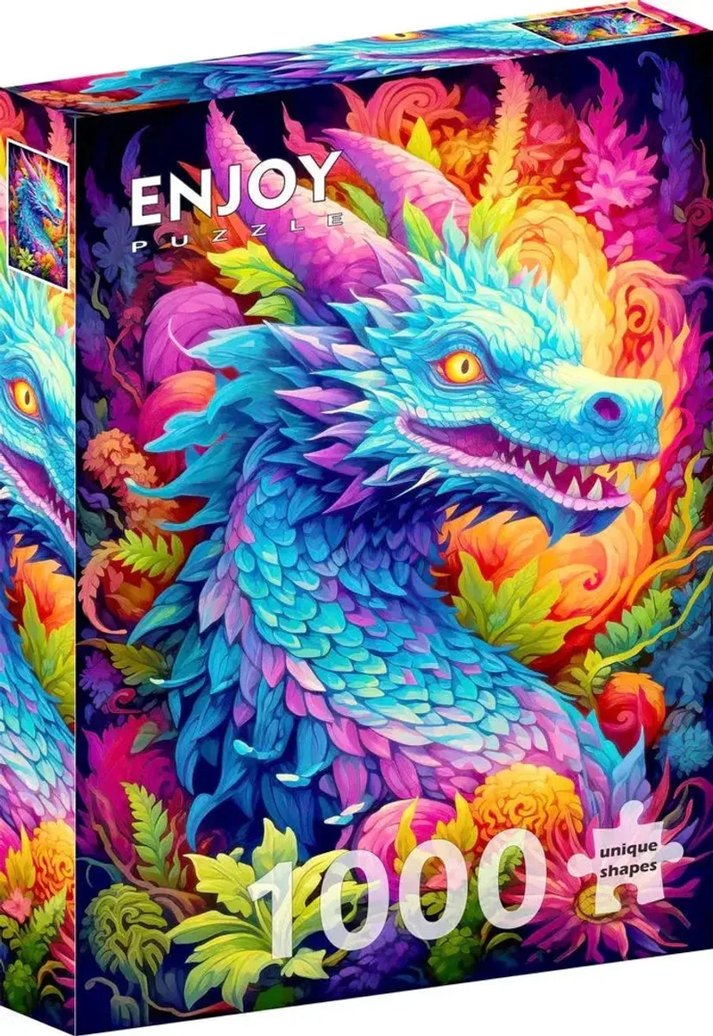 legpuzzel Celestial Dragon 1000 stukjes karton. van Enjoy Puzzle, editie Meerkleurig – doos