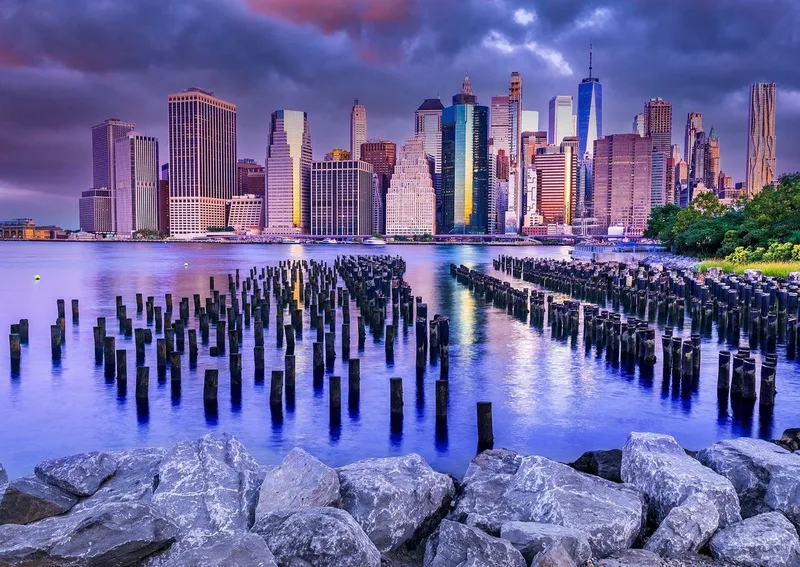 legpuzzel Cloudy Sky Manhattan New York 1000 stukjes. från Enjoy Puzzle, utgåva Flerfärgad – kartong