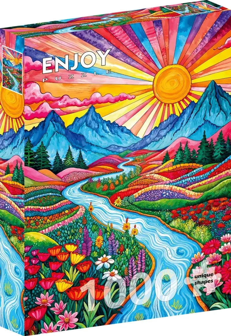 legpuzzel Colorful Highlands 1000 stukjes volwassenen. van Enjoy Puzzle, editie Meerkleurig – doos