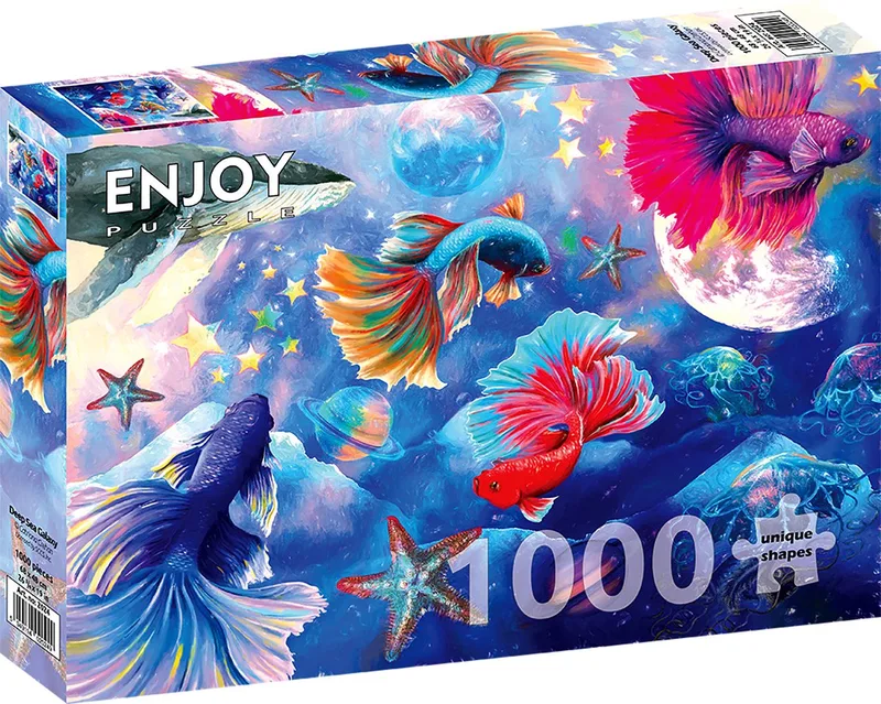 legpuzzel Deep Sea Galaxy - 1000 stukjes - kleurrijk dieren thema. de Enjoy Puzzle, édition Multicolore – boîte