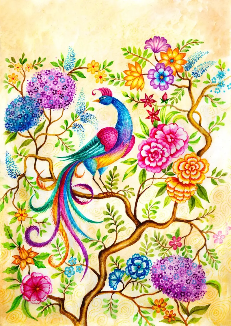 legpuzzel Fairy Tale Bird - 1000 stukjes dierenpuzzel. van Enjoy Puzzle, editie Meerkleurig – doos