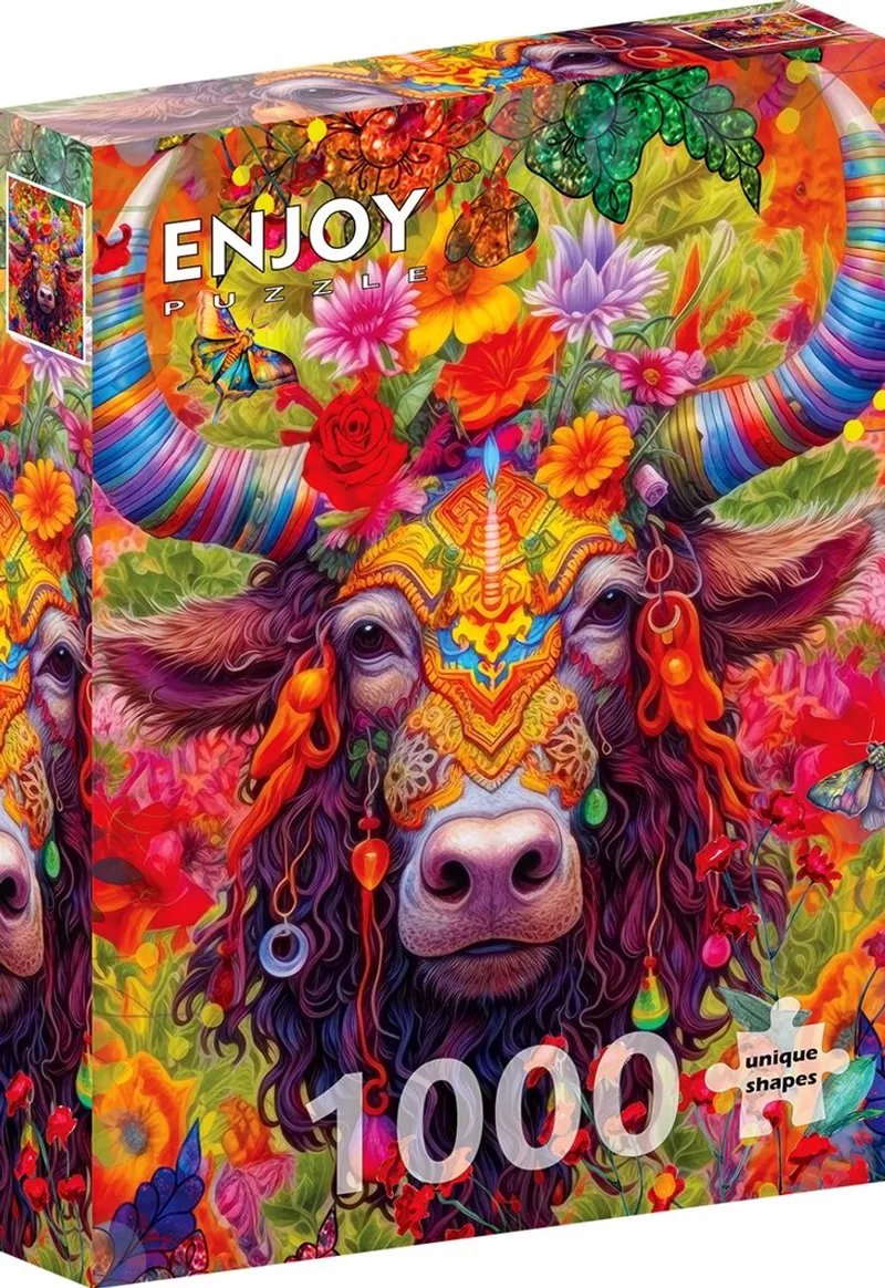 legpuzzel Ferdinand 1000 stukjes kleurrijk karton. van Enjoy Puzzle, editie Meerkleurig – doos