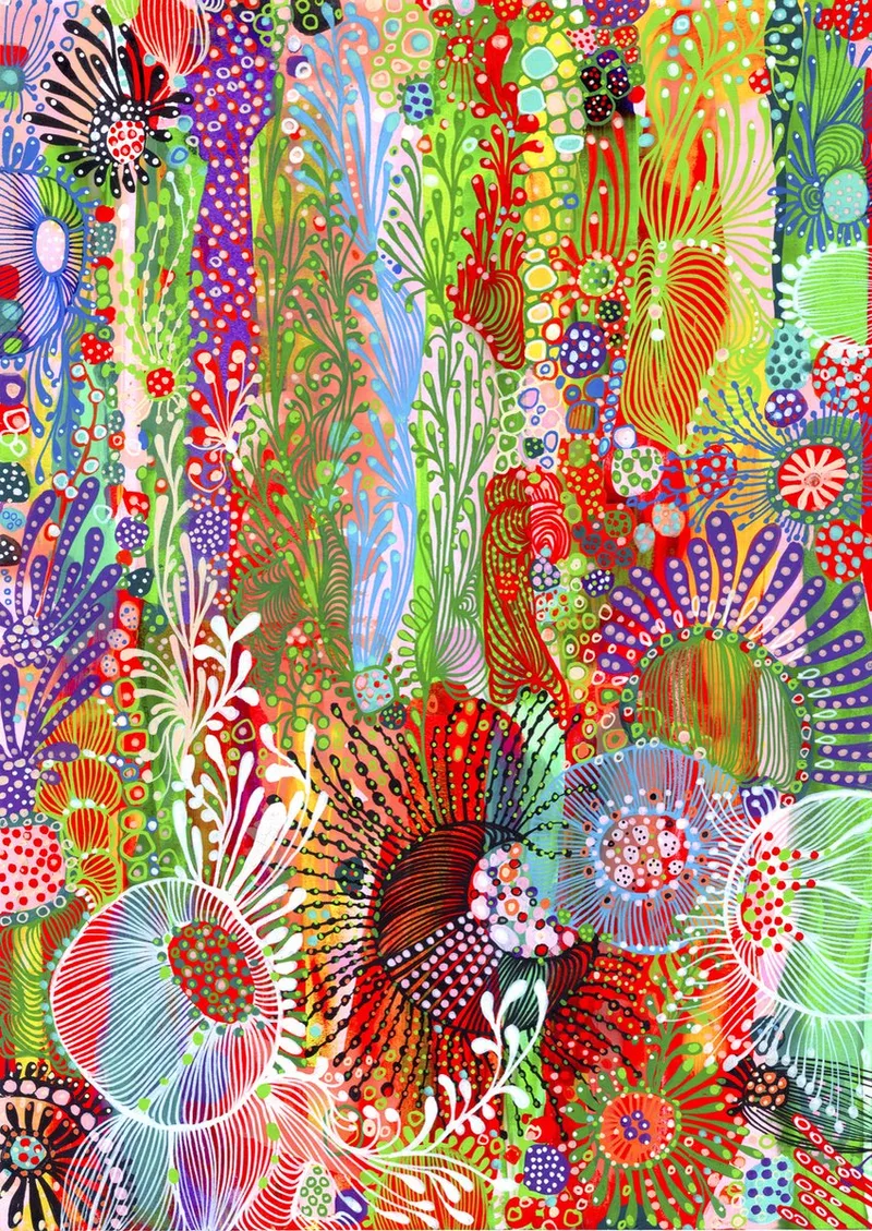 legpuzzel Floral Curtain - 1000 stukjes bloemenpuzzel. van Enjoy Puzzle, editie Meerkleurig – doos