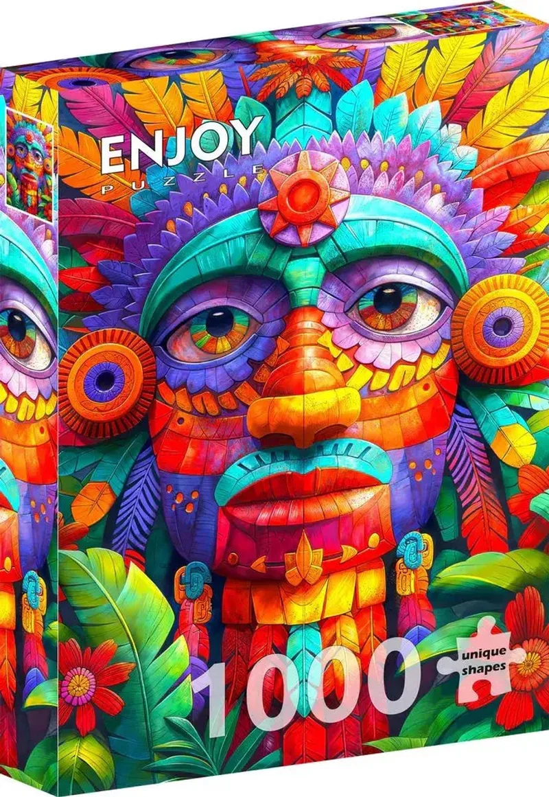 legpuzzel Floral Totem 1000 stukjes kunst puzzel. von Enjoy Puzzle, Ausgabe Mehrfarbig – Schachtel