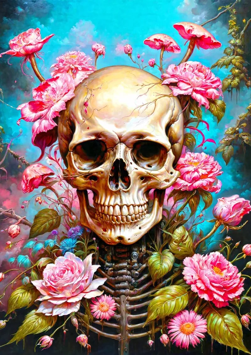 legpuzzel Garden Skeleton 1000 stukjes - kleurrijk puzzelplezier. von Enjoy Puzzle, Ausgabe Mehrfarbig – Schachtel